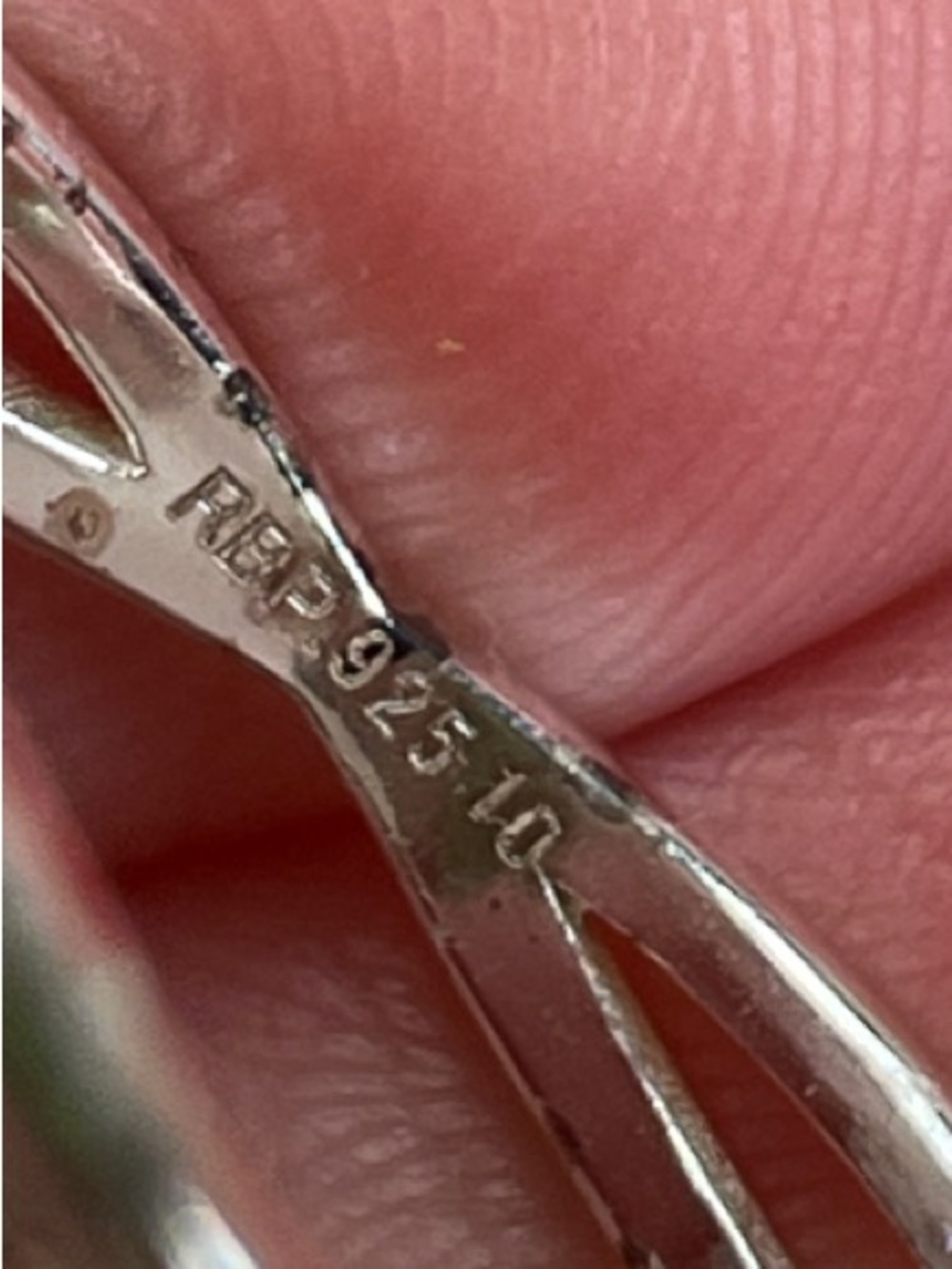 Bomb Party RETRO "The Sterling Club" Aqua CZ on 925 Sterling Silver Size 10 - Picture 9 of 10